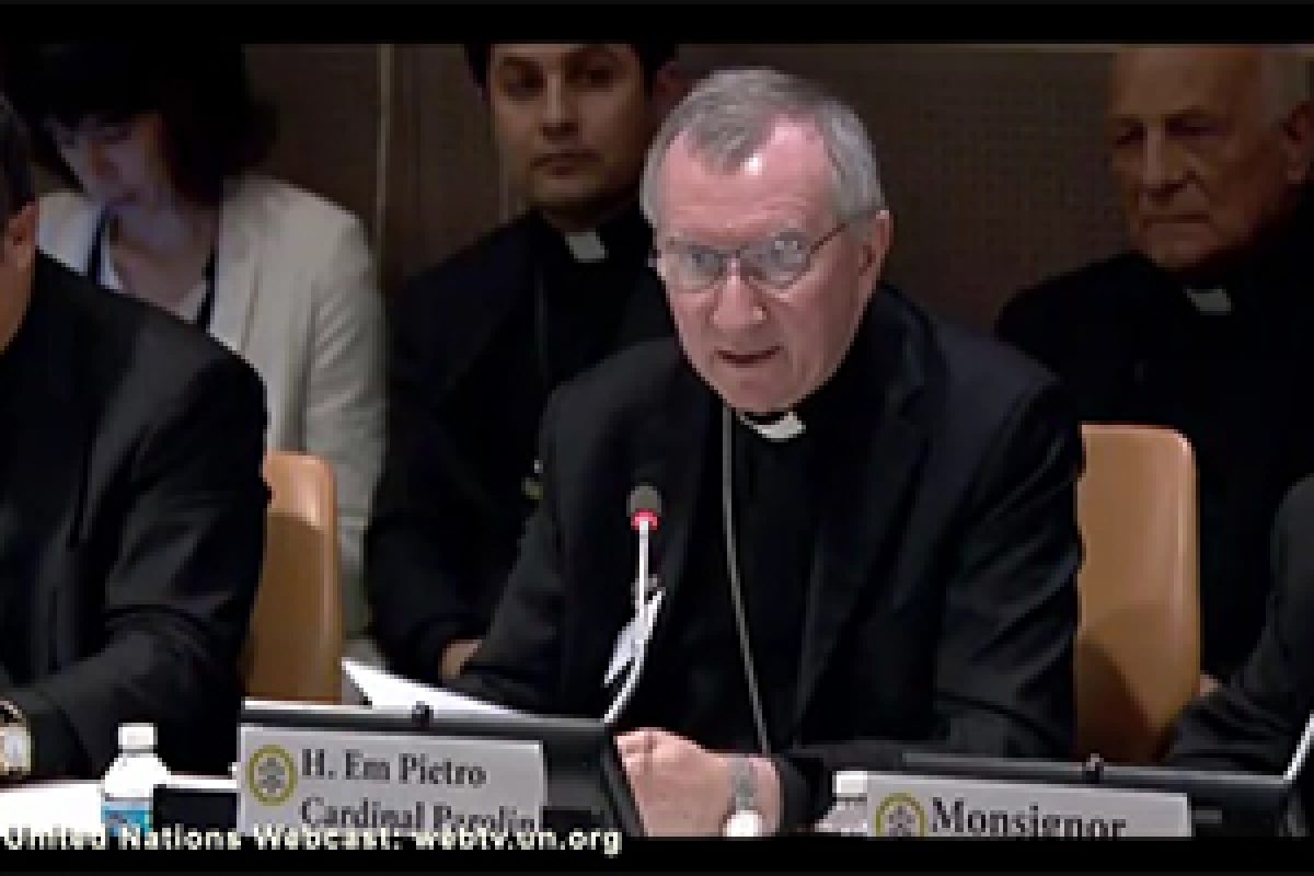 H.E. Cardinal Parolin Praises the Role of Religious Organizations in the Global Response to the Refugee Crisis