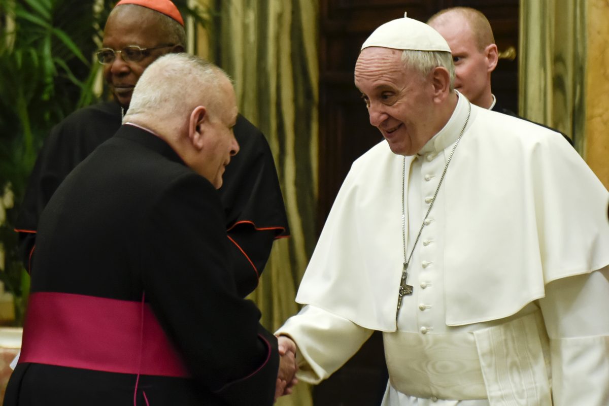 Pope Francis and Msgr. Robert J. Vitillo