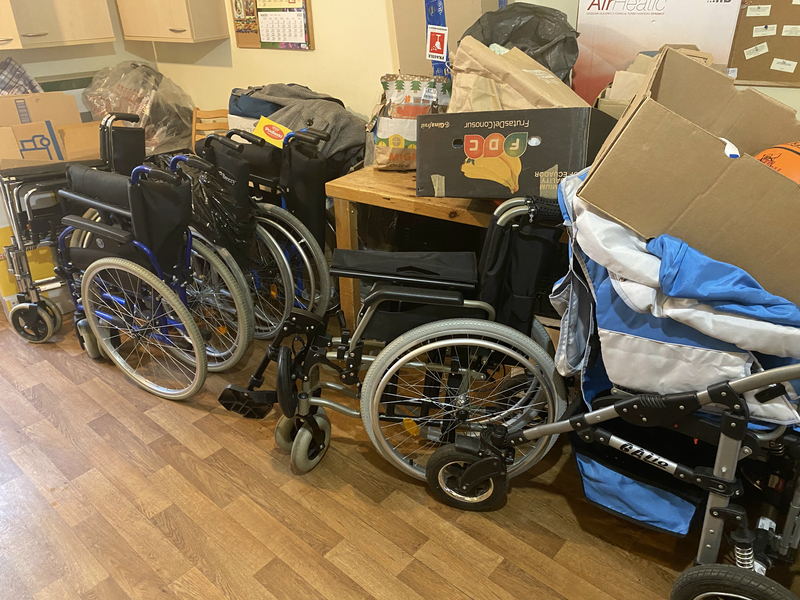 Transporting Wheelchairs into Ukraine 10