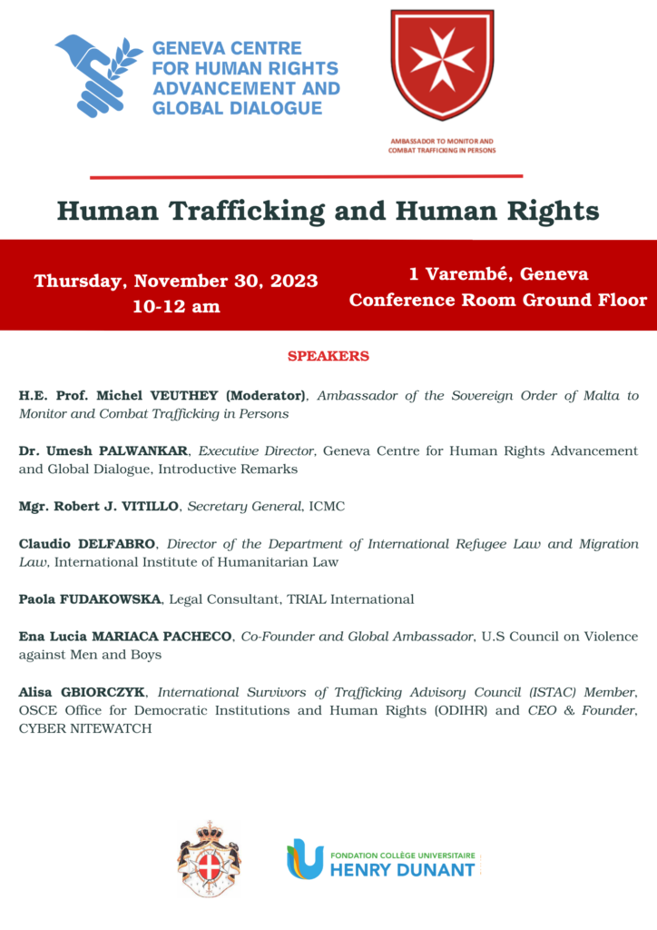 Human Trafficking and Human Rights