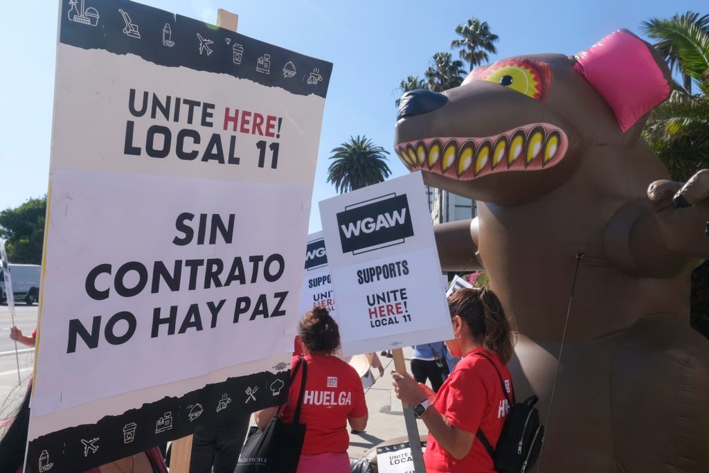 Unite Here supports striking hotel workers in California