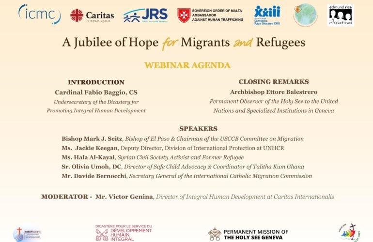 List of speakers at the 8 October Jubilee webinar