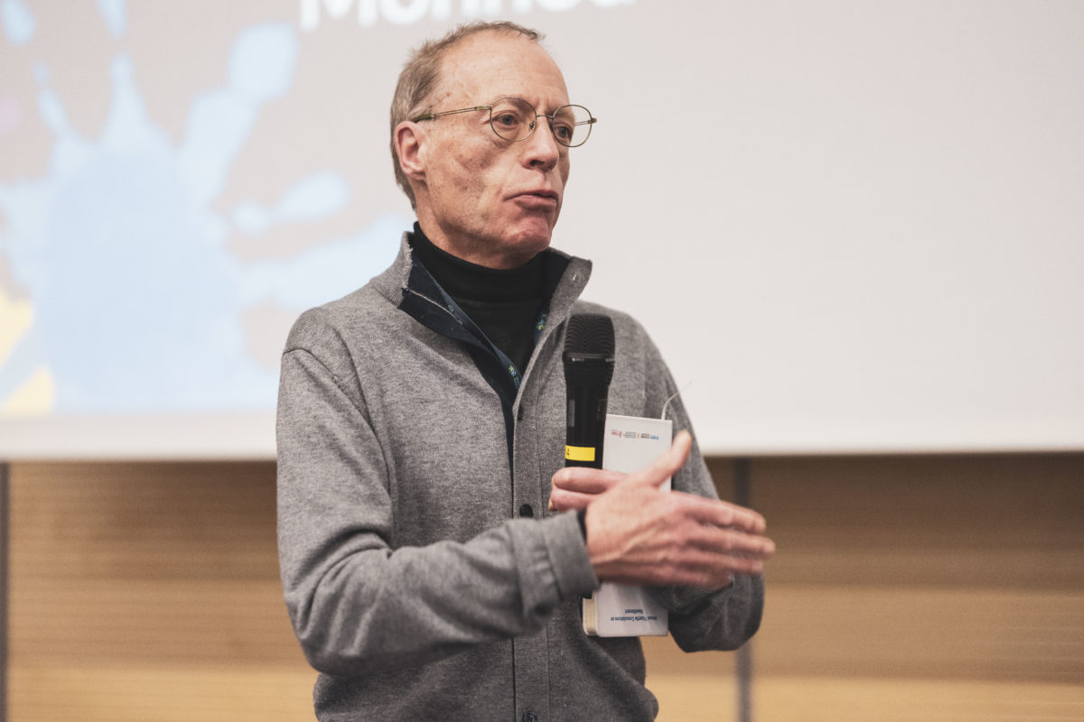 ICMC Director of Policy Stéphane Jaquemet addresses the GFMD Civil Society Preparatory Meeting