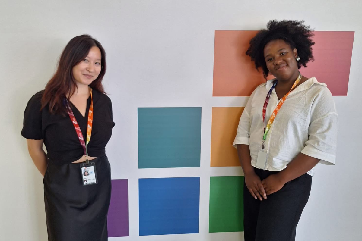 ICMC’s Elana Wong and Oumou Diallo at the 4th International Conference on Financing for Development, held in Sevilla, Spain, in June-July 2025 © ICMC