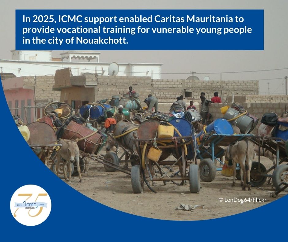In 2025, ICMC support enabled Caritas Mauritania to provide vocational training for 40 young people in the capital city of Nouakchott