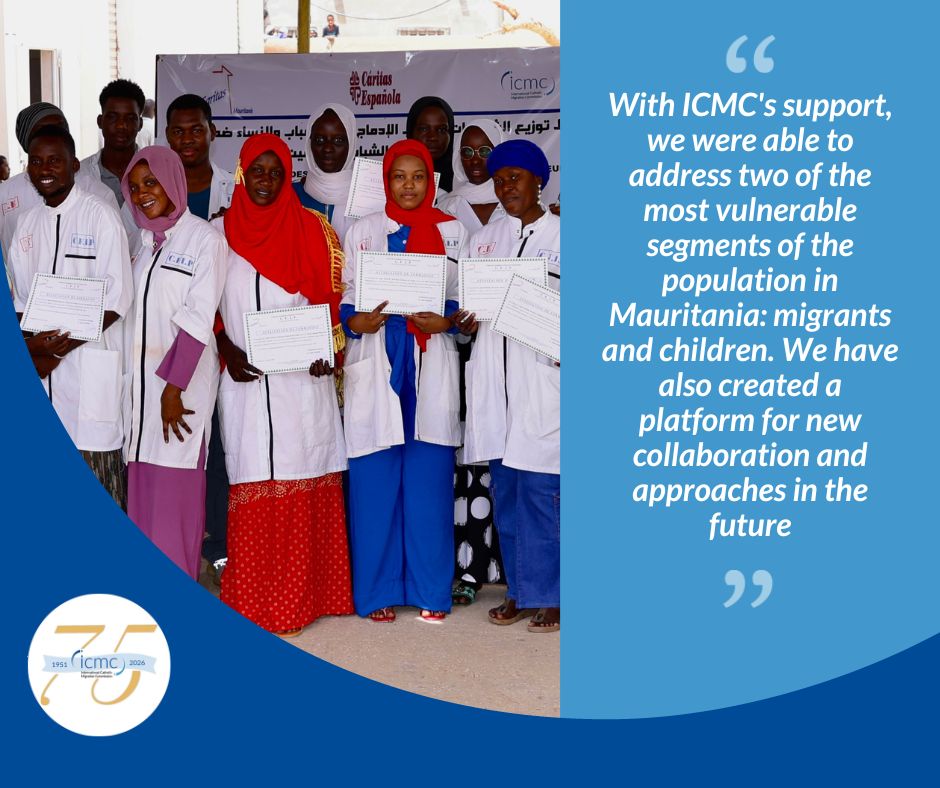 Quote "With ICMC's support, we were able to address two of the most vulnerable segments of the population in Mauritania: migrants and children. We have also created a platform for new collaboration and approaches in the future"